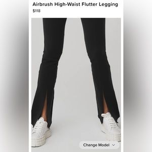 AIRBRUSH 7/8 HIGH WAIST FLUTTER LEGGING  size M